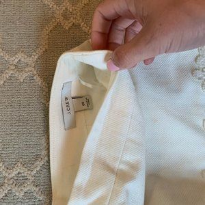 J Crew White Skirt